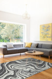 Covor living/dormitor, Milano Marble Gri, PP Heatset, OW Estella 5571,OK1,E (160 x 235 cm)
