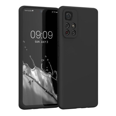 Husa Kwmobile pentru Xiaomi Redmi Note 11S 5G/Poco M4 Pro 5G, Silicon, Negru, 57024.01 foto