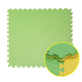Covoras tip puzzle XXL, spuma EVA, 100x100x2 cm, galben/verde, ProCart
