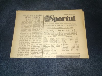 ZIARUL SPORTUL 4 OCTOMBRIE 1982 ETAPA foto