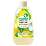 Detergent Lichid Vase Sodasan Lamaie si Lime, Ecologic, Biodegradabil, 100% Origine Naturala, 500ml