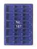 SAFE 187 Tava mare albastra pentru monede cu 15 locasuri de 50 mm