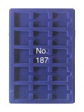 Cumpara ieftin SAFE 187 Tava mare albastra pentru monede cu 15 locasuri de 50 mm