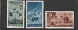 ROMANIA 1953 LP 343 PIONIERI SERIE MNH
