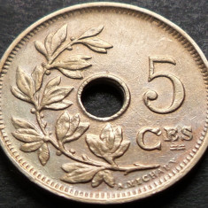 Moneda istorica 5 CENTIMES - BELGIA, anul 1928 *cod 3571 B = BELGIQUE