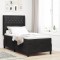 vidaXL Pat cu boxă spring LED și saltea Negru 100 x 200 cm Catifea