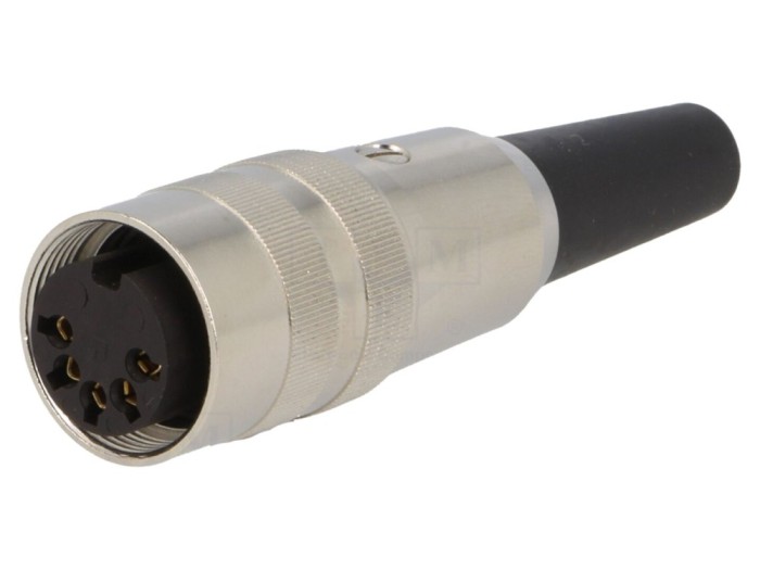 Conector M16 mamă 5 pini drept