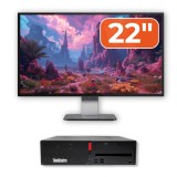 Pachet Calculator Second Hand LENOVO ThinkCentre M910s SFF, Intel Core i5-7500 3.40GHz, 16GB DDR4, 512GB SSD + Monitor 22&amp;quot; NewTechnology Media