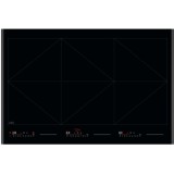 Plita incorporabila AEG NIR86T08FB, Inductie, 5 zone de gatit, Booster, Conectivitate hota, Timer electronic, Blocare de siguranta pentru copii, 78 cm