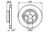 Disc frana SUBARU LEGACY V (BM, BR) (2009 - 2016) BOSCH 0 986 478 977