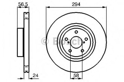 Disc frana SUBARU LEGACY III Combi (BE, BH) (1998 - 2003) BOSCH 0 986 478 977 foto