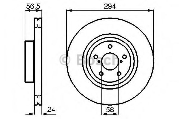 Disc frana SUBARU LEGACY III Combi (BE, BH) (1998 - 2003) BOSCH 0 986 478 977