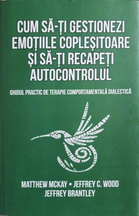 CUM SA-TI GESTIONEZI EMOTIILE COPLESITOARE SI SA-TI RECAPETI AUTOCONTROLUL. GHIDUL PRACTIC DE TERAPIE COMPO-258236