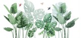 Sticker Autocolant Decorativ, Planta de Ghiveci, 100 x 17.5 cm Verde iarba 17.5 cm 100 cm 17.5 cm Verde iarba 2 Folii