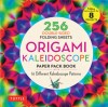 Origami Kaleidoscope Paper Pack Book: 256 Double-Sided Folding Sheets - 16 Different Kaleidoscope Patterns (Instructions for 8 Projects)