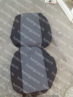 Huse scaune buss 1+1 negru cu gri foto