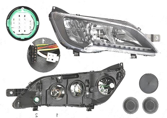 Far Citroen Jumper, 06.2014-; Fiat Ducato, 06.2014-; Peugeot Boxer, 06.2014-, fata, Dreapta, cu LED daytime running light; H7+H7+WY21W; electric; neg