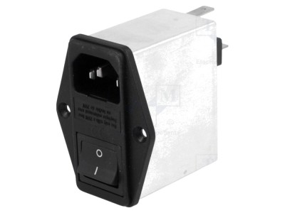 Conector AC soclu tată 6A 250V foto