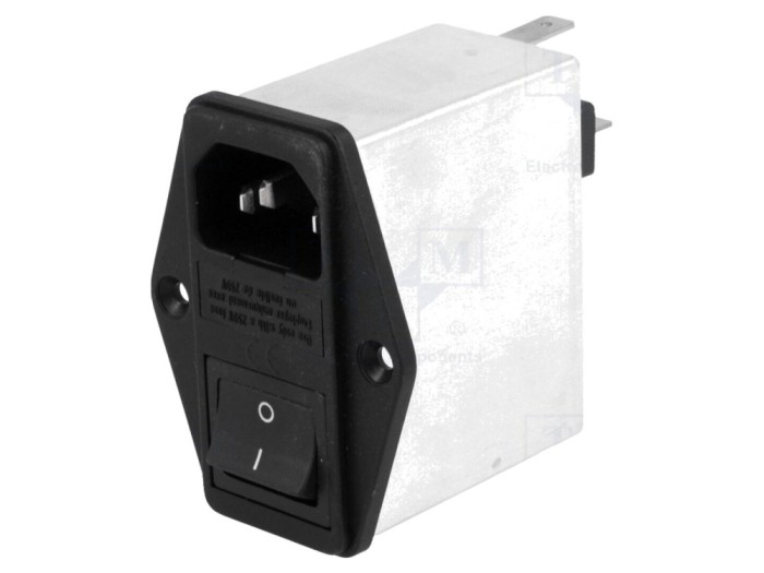 Conector AC soclu tată 6A 250V