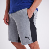 Pantalon scurt fitness bumbac croială dreaptă buzunare gri bărbați, Puma