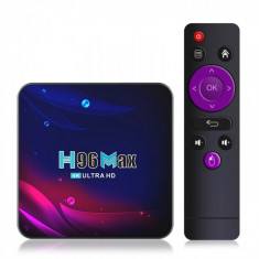 TV Box H96 Max V11 Smart Media Player, 4K, RAM 2GB DDR3, ROM 16GB, Android 11, RK3318 Quad Core, WiFi dual band, Slot Card