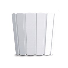 Ghiveci decorativ de flori, rotund, alb, 12 L, 28.5x25.6 cm, Boardee Basic foto