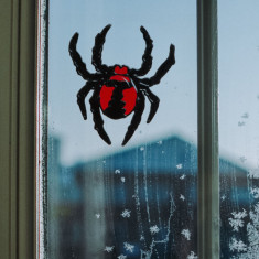 Halloween fereastră decorare - păianjen