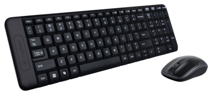 Kit wireless Logitech MK220, negru
