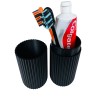 Suport periuță de dinți pentru călătorie &ndash; 2 &icirc;n 1 etui &amp; pahar | Imprimat 3D din PLA, Oem
