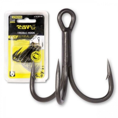 Ancora Black Cat No.4/0 Curved Point Treble Hook DG Coating foto