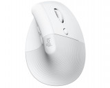 Cumpara ieftin Mouse wireless vertical Logitech Lift, silentios, 4 butoane, offwhite - SECOND