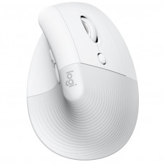 Mouse wireless vertical Logitech Lift, silentios, 4 butoane, offwhite - SECOND