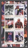 Angola 2000 Sports legends, perf. sheet, MNH S.084