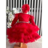 Cumpara ieftin Rochita botez Anne rosie - DPH25