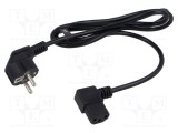 Cablu 3x0,75mm2 PVC 1,5m negru 10A 250V POS