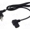 Cablu 3x0,75mm2 PVC 1,5m negru 10A 250V POS