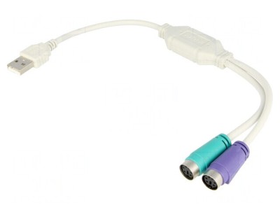 Adaptor USB la PS/2 cu 2 Sockets foto