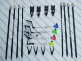 Set 4 Avertizori WINDBLADE 617 cu 4 swingere MKM2 cu iluminare si 8 Tije