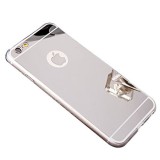 Cumpara ieftin Husa iPhone 7 MyStyle Oglinda Argintie Silicon, Protectie Soc, Praf, Zgarieturi + Folie Sticla