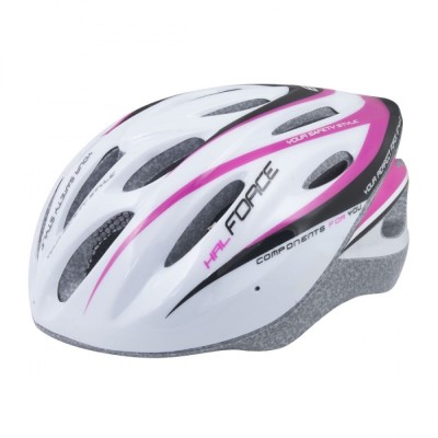 Casca Force Hal Roz - L-XL, Alb-Roz Ultimate FactoryBikes foto