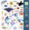 Abtibilduri metalice Ocean, Djeco