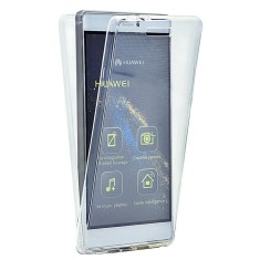 Capac de protectie Full TPU 360&deg; (fata + spate) compatibila Huawei P Smart, transparent
