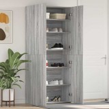 Dulap pentru Pantofi Gri Sonoma 80x35,5x180 cm Lemn Prelucrat