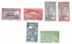 Romania (250) - Ceferiada - 70 ani de existenta C.F.R., dantelata, 1939