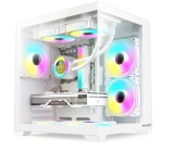 Carcasa Pro Gaming Ambra White, Cube Tower, M-ATX, fara sursa, 5x ARGB FAN,