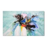 Tabou abstract pictat manual birou, living, dormitor - Vortex - 100x60cm ulei pe panza, spectaculos