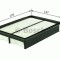 Filtru aer HONDA JAZZ II (GD) (2002 - 2008) BOSCH F 026 400 054