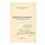 Teodor Bucurescu, Eminescu &icirc;n Banat, 1928, cu dedicație