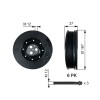 GATES TVD1060A DriveAlign&reg; Fulie curea, arbore cotit