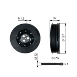 GATES TVD1060A DriveAlign&reg; Fulie curea, arbore cotit